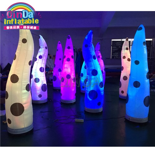 custom inflatable floating tube lighted wedding led inflatable pillars for sale