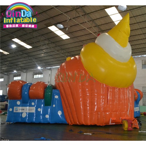 Outdoor inflatable Conch slide for pool , inflatable seashell animal pools slides for adult and kids