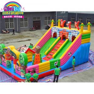 kids inflatable amusement park/cheap outdoor fun city/funny inflatable playground for sale