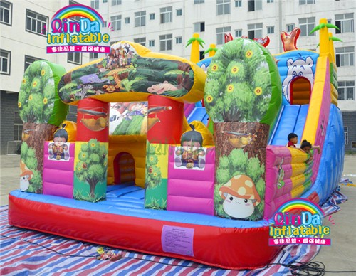 kids inflatable amusement park/cheap outdoor fun city/funny inflatable playground for sale