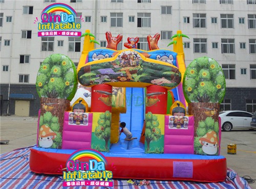 kids inflatable amusement park/cheap outdoor fun city/funny inflatable playground for sale