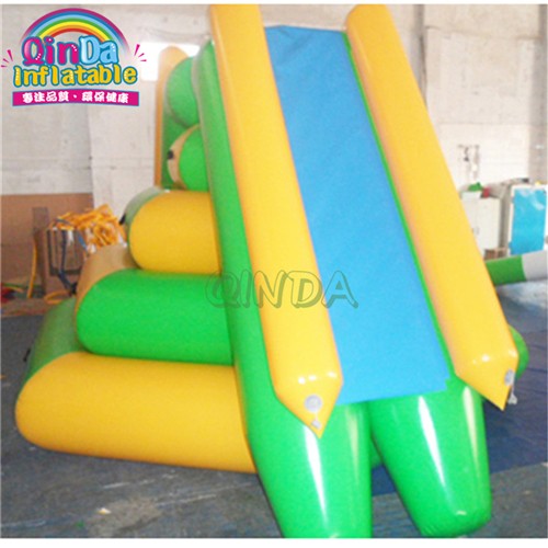 inflatable floating slide on water,water park use inflatable climbing slide for sale