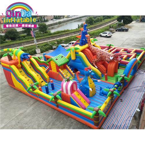 inflatable game, inflatable fun cities, outdoor amusement park for kids 