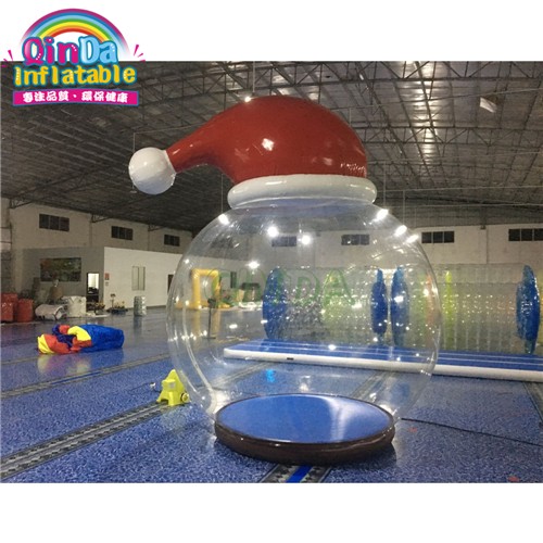 inflatable human size snow globe for christmas/giant inflatable snow globe for outdoor