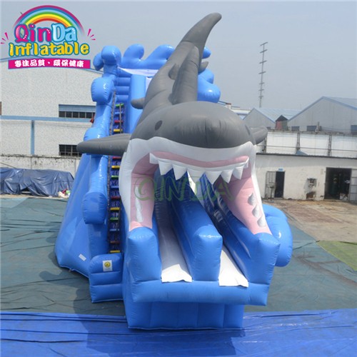 inflatable water park slide swimming pools shark slide for pool