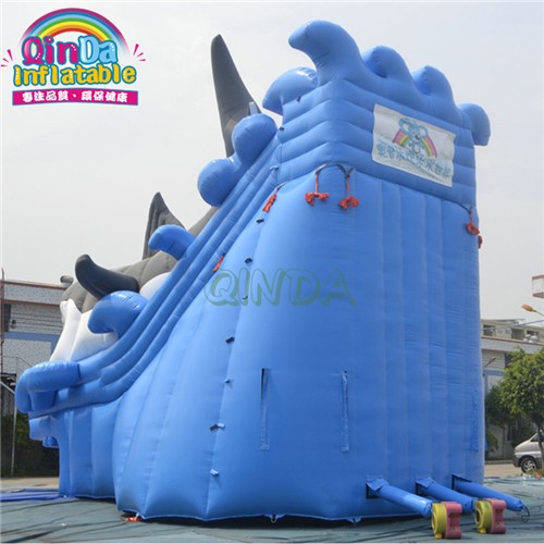 inflatable water park slide swimming pools shark slide for pool