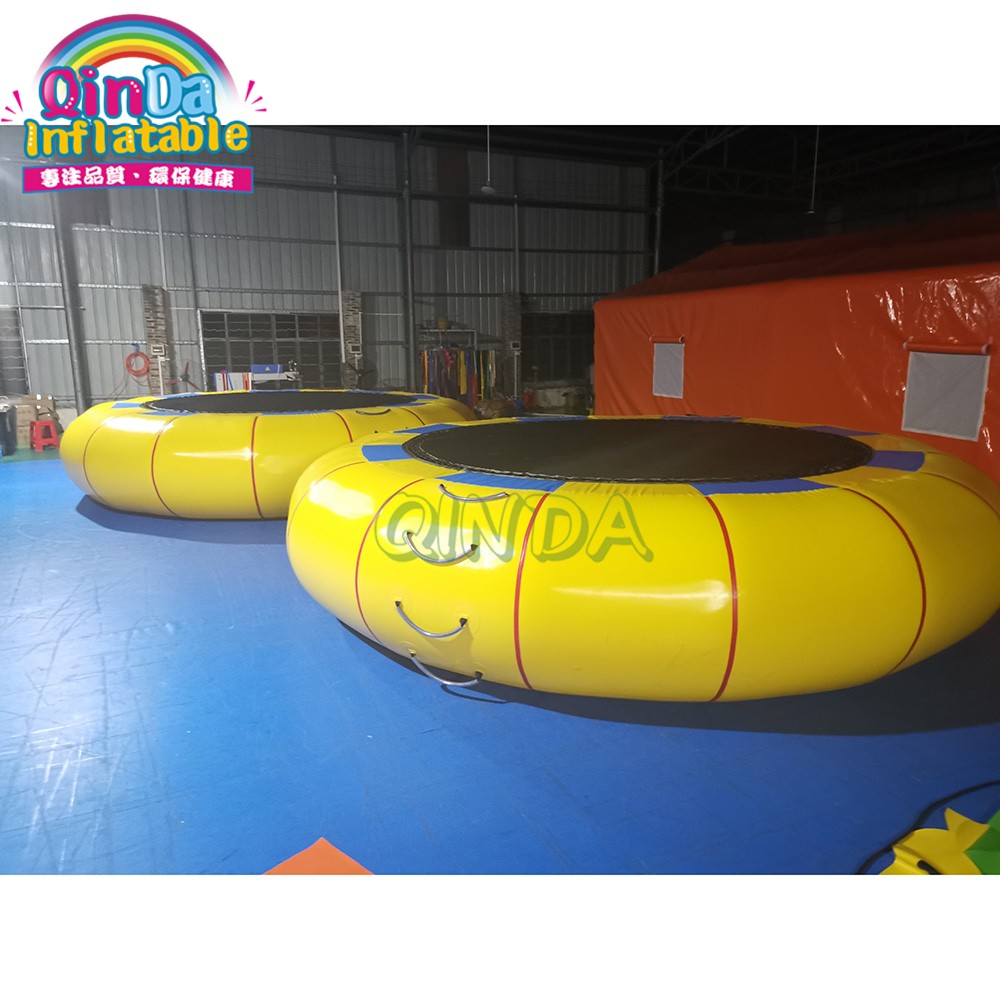 Durable waterproof used water trampoline , sport equipment inflatable water trampoline for sale