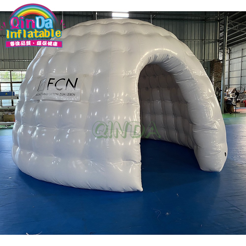 Outdoor Giant inflatable white dome tent, inflatable igloo tent for rental