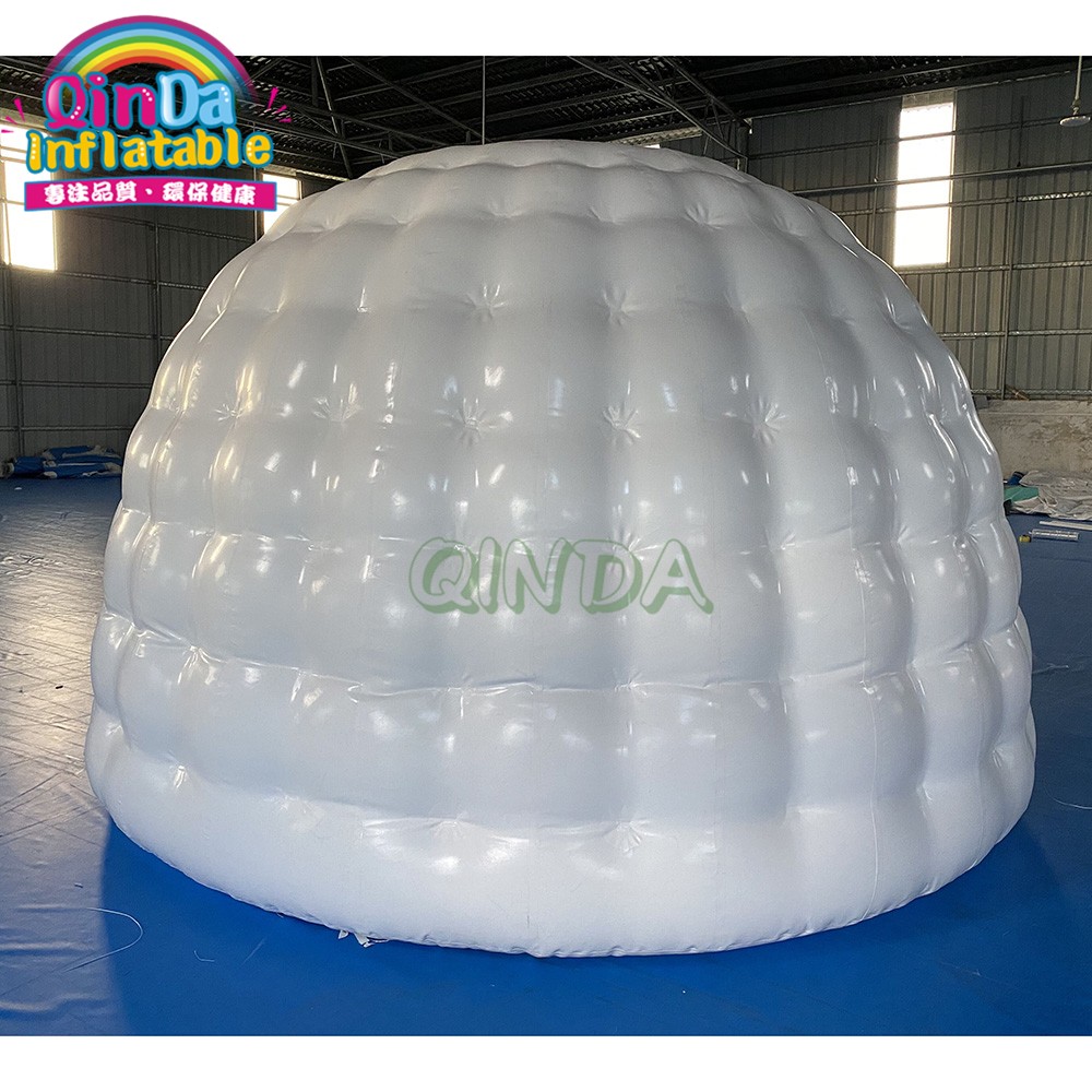 Outdoor Giant inflatable white dome tent, inflatable igloo tent for rental