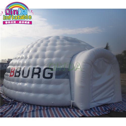 large outdoor inflatable igloo, white inflatable canopy tent bubble igloo for sale