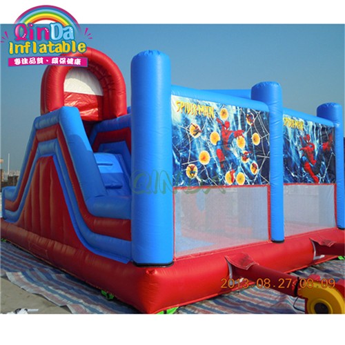 mini inflatable jumping house combo,spider man inflatable bounce house