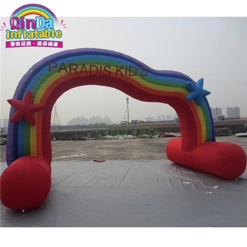 outdoor air sealed inflatable arch balloon love wtih movable printing